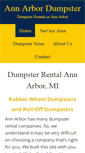 Mobile Screenshot of annarbordumpster.com